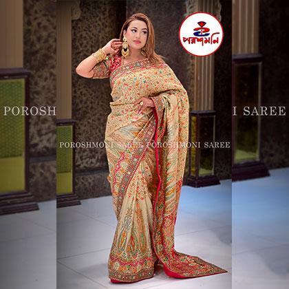 Pure Kanni Silk Saree – Rich Tradition, Effortless Elegance-Poroshmoni
